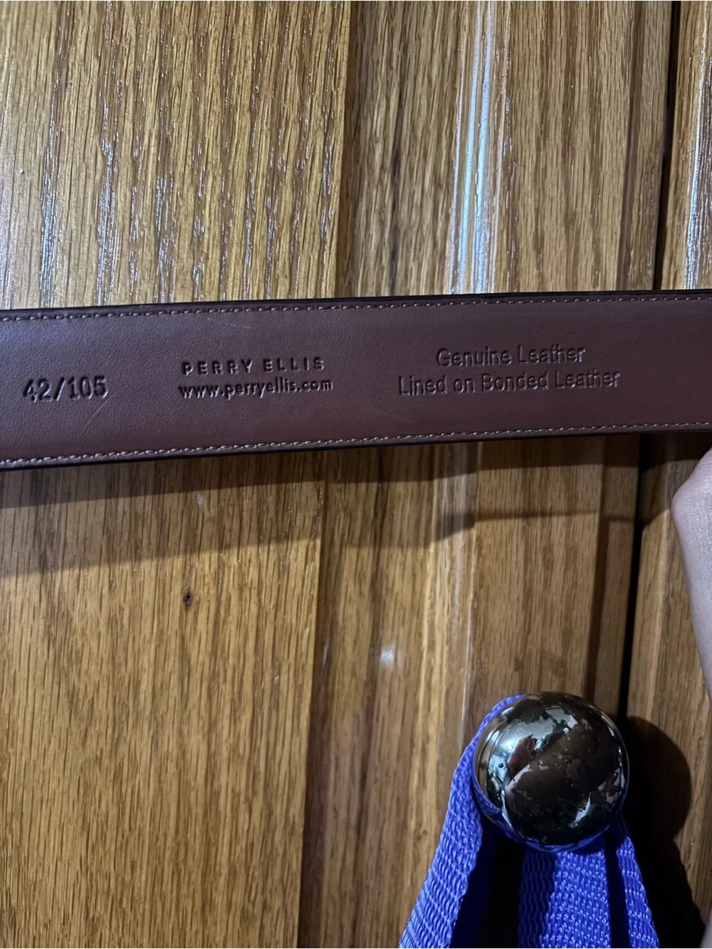 Perry Ellis Brown Leather belt